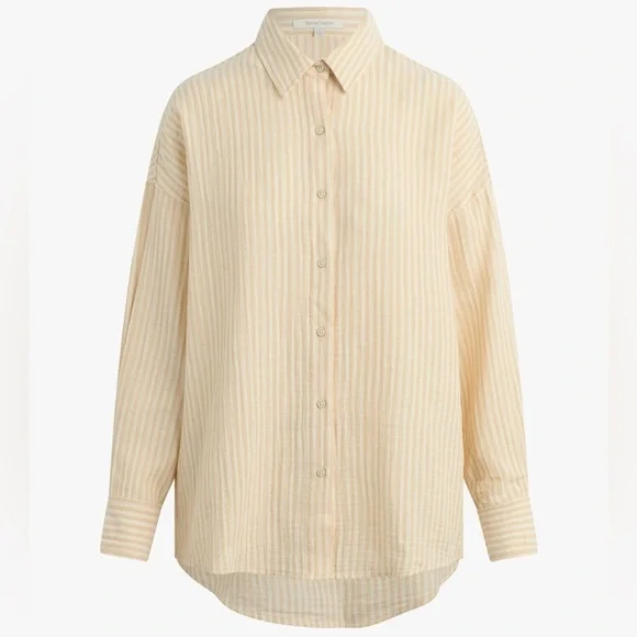 FAVORITE DAUGHTER Matching Set Ex Boyfriend Shirt & The Beach Walk Pant Size L - Picture 6 of 16